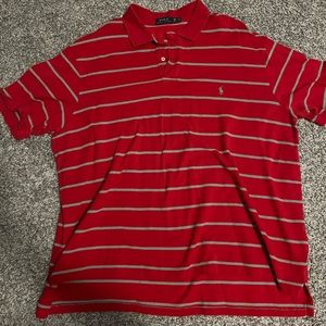 Red polo T-shirt